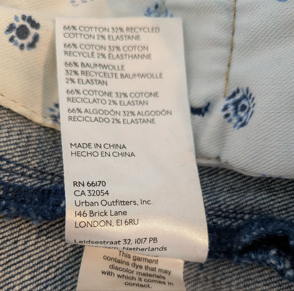 Anthropologie Maeve The Essential Slim High-Rise Straight Blue Jeans Size 28